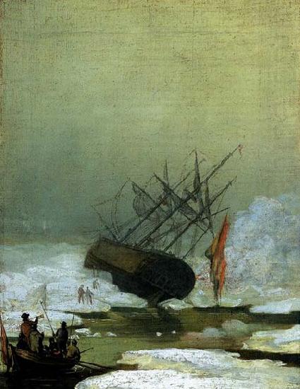 Wreck in the Sea of Ice, Caspar David Friedrich